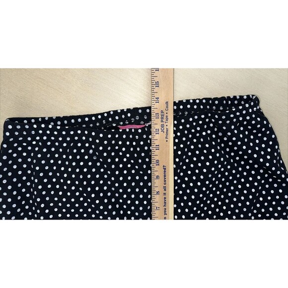 Woman Within Black White Polka Dots Leggings Pants Size 1X Stretch High Rise - Picture 6 of 6